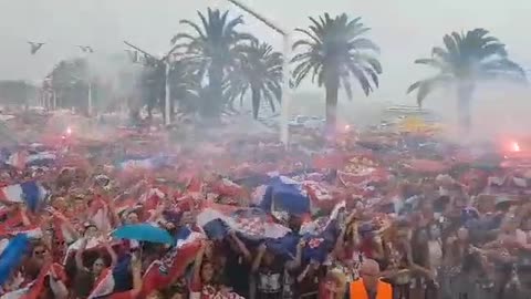 Bakljada u Splitu na dočeku nogometaša