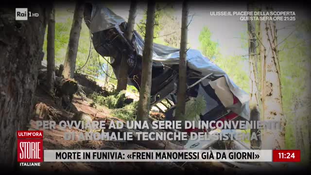 Morte in funivia: alterato volutamente il sistema frenante - Storie italiane 27/05/2021