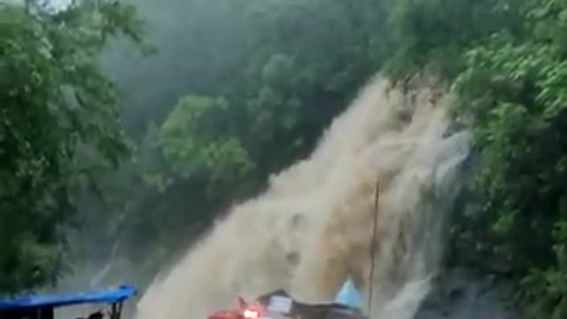 Land slide on maharastra in india