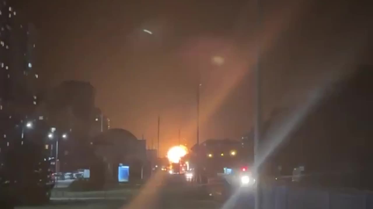 Missile Hits a Military Enterprise Near Kiev