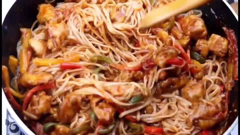 Chicken Manchurian Noodles