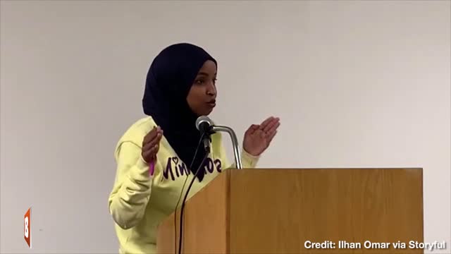 Ilhan Omar Town Hall Disrupted by Anti-War Protesters: “$80 Billion to Ukraine Is Not Anti-War!”