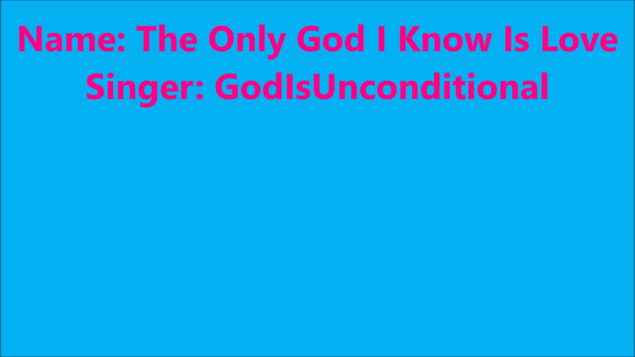 Godliness | The Only God I Know Is Love - RGW Praising with Singing