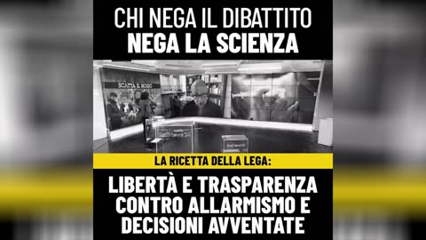 🔴 Chi nega il dibattito, nega la scienza.