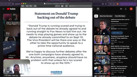 Kamala is running scared from a debate with Trump