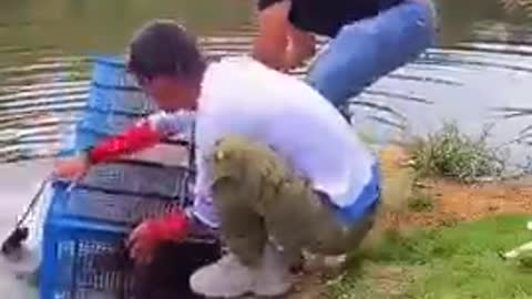 Trending fishing technique funny moments