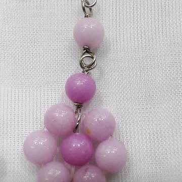 Handmade Unique Jade Jewelry Set with Adjustable Bracelet and Drop Earrings