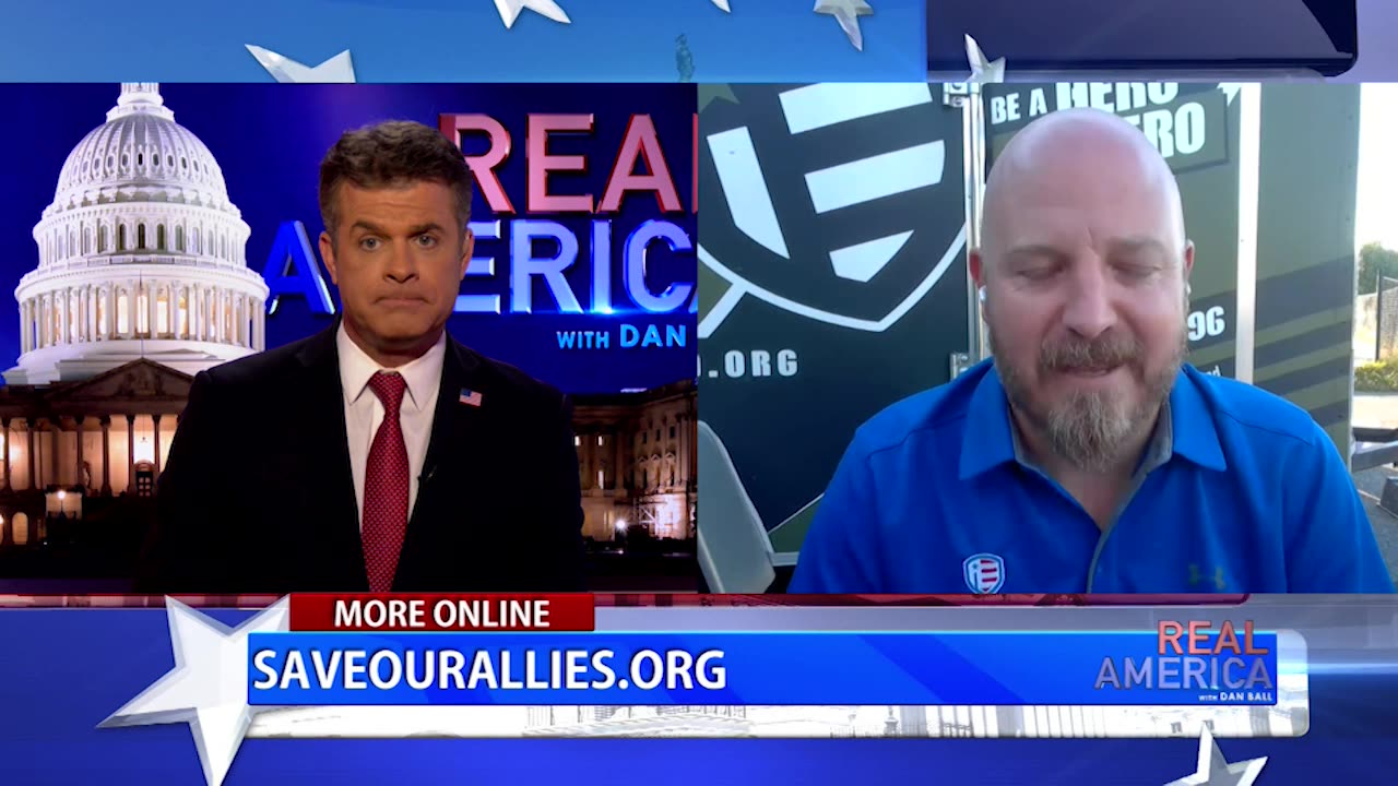 REAL AMERICA -- Dan Ball W/ Steve Rozina, 'Save Our Allies' On The Ground In NC, 10/7/24