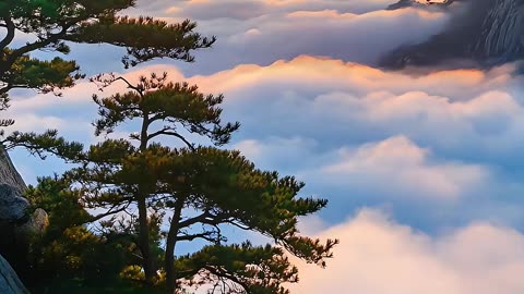 old mountains,cloudy