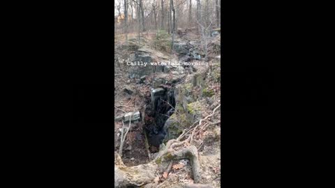 Chilly Waterfall Morning - Buttermilk Falls