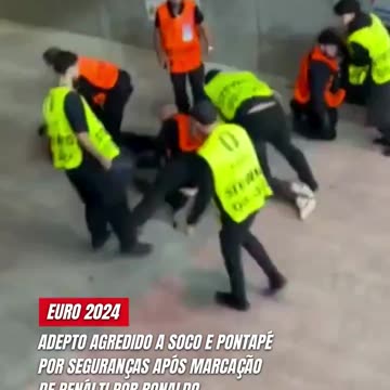 Fan punched and kicked by stewards in Portugal's Euro 2024 match vs Slovenia