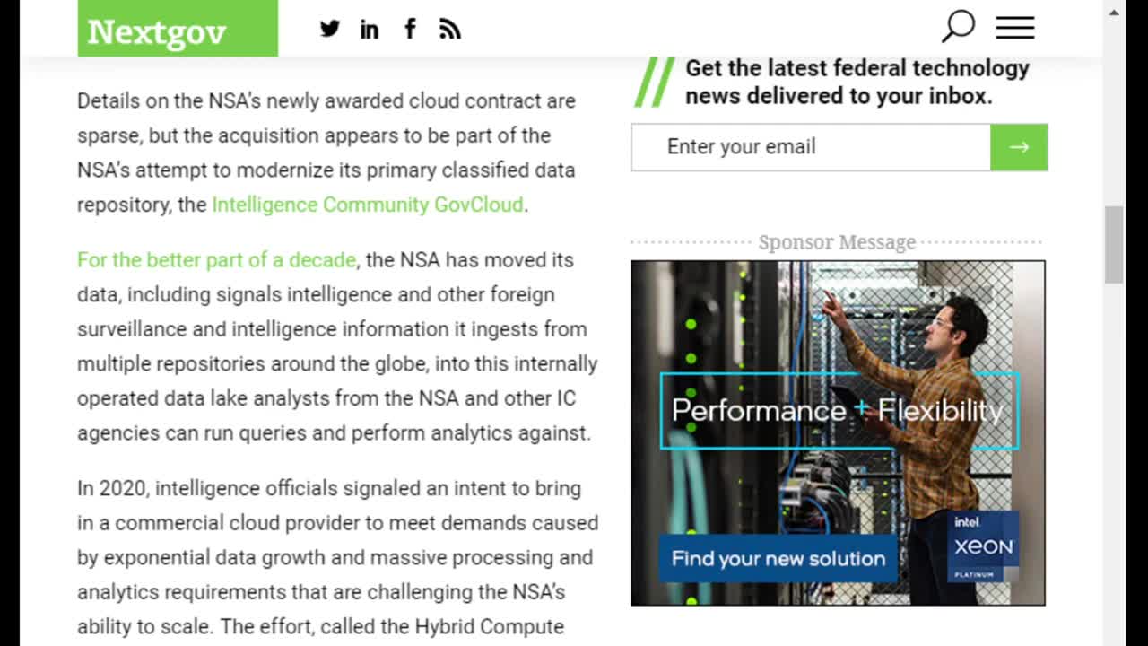 COI #148 CLIP: The NSA’s New Secretive Cloud Program Is Making Jeff Bezos Billions