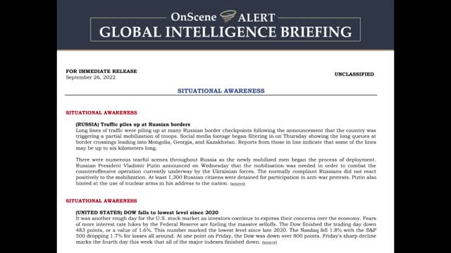 Global Intelligence Brief - DEFCON Increased?