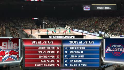 NBA 2K21 2000's All Stars Vs 1990's All Stars