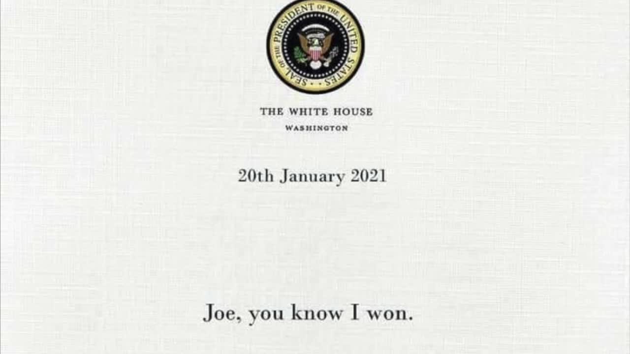 Donald Trump letter to Joe Biden
