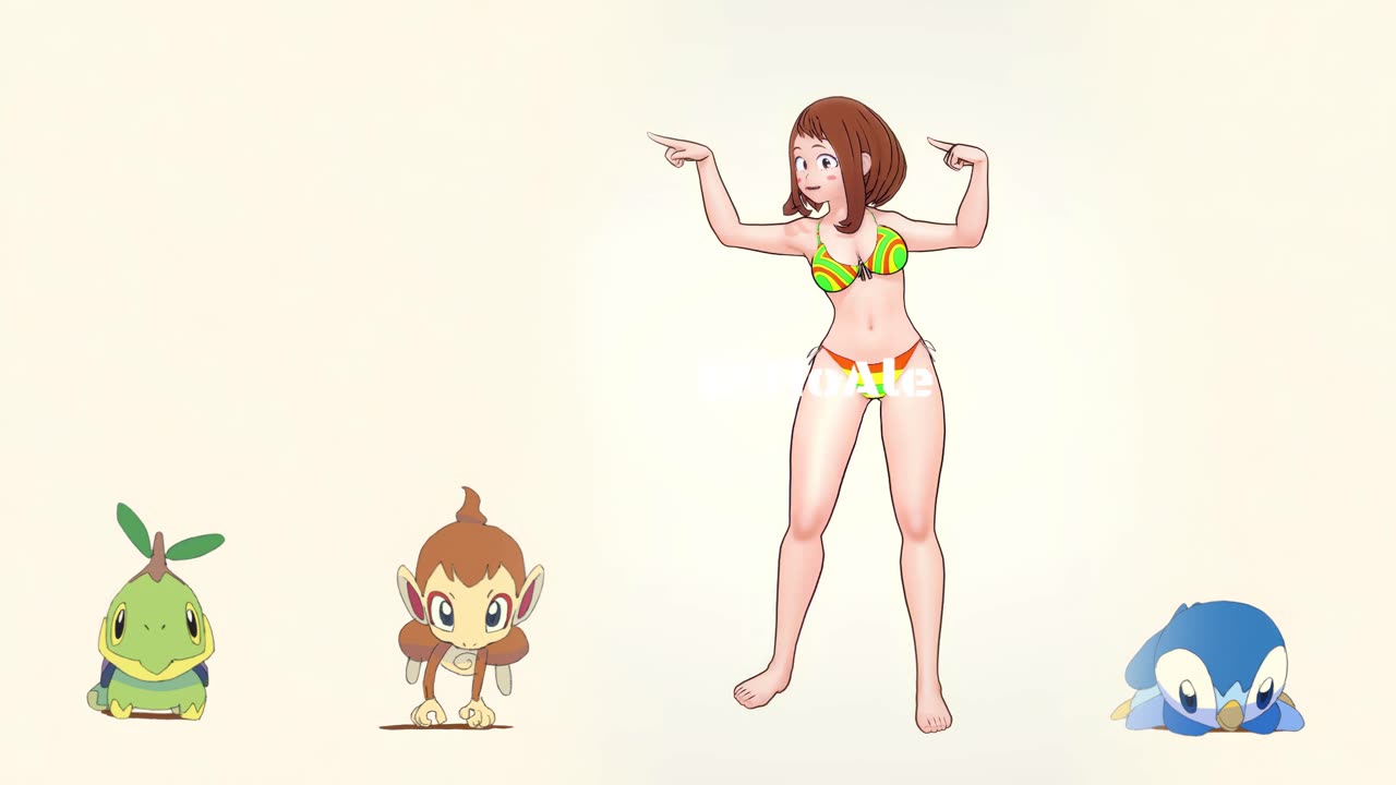 Ochaco Bikini My hero Academia Pokémon dancing POKÉDANCE #mmd #Ochaco #bnha #mha