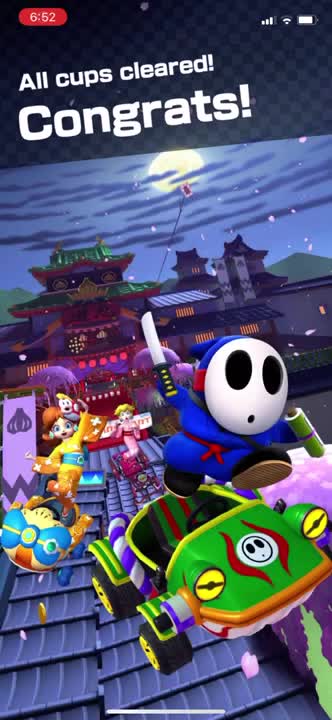 Mario Kart Tour - Cups All Cleared Animation (Ninja Tour)