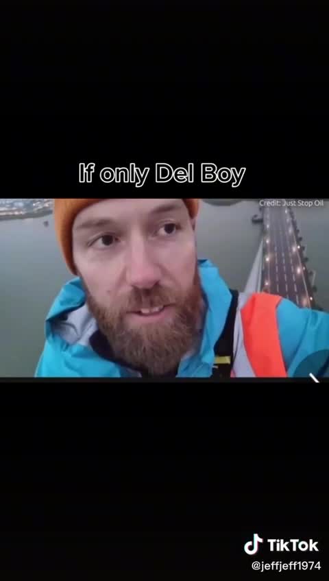 If only Del boy 🤣 "just stop oil" poshos on top of Dartford bridge