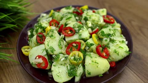 Recipe for delicious pickled potatoes! A great starter for the barbecue!