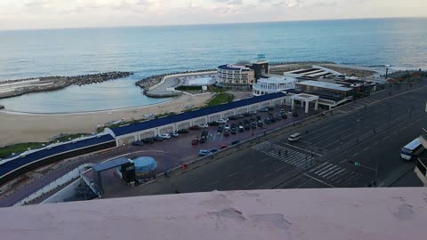 Morning sea and maize view