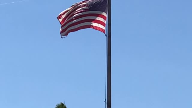 Flagpole over 501 S. Western Ave. Los Angeles CA 90020