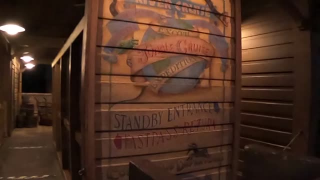 The Jungle Cruise queue!