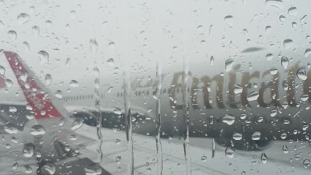 Rainy day @Velana International Airport, Maldives