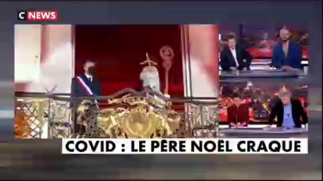 La mairie de Nancy fait de la propagande vaccinale auprès des enfants avec le père noel