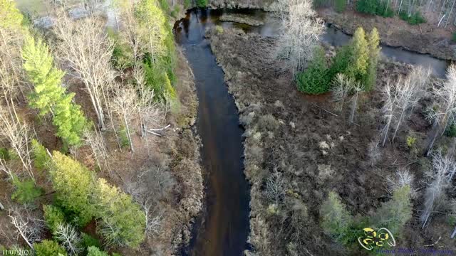 Aerial views of some northern Michigan towns