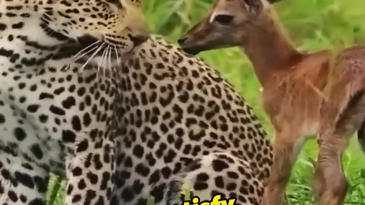 Deer baby saved by leopard