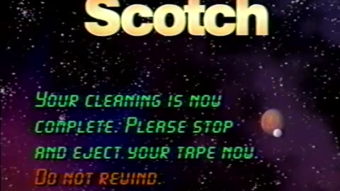 Cleaning the Heads on the VCR...