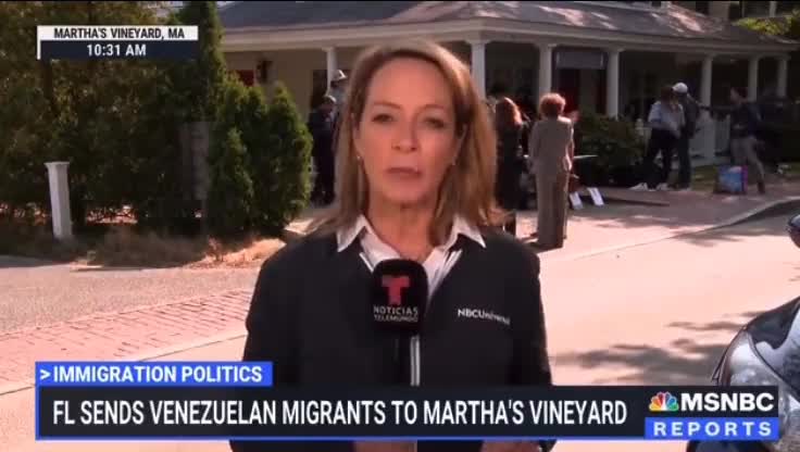 MSNBC Reports Migrants Are Thankful That DeSantis Sent Them To Martha's Vineyard