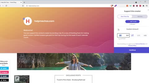 How To Tip A Content Creator Using The Brave Browser