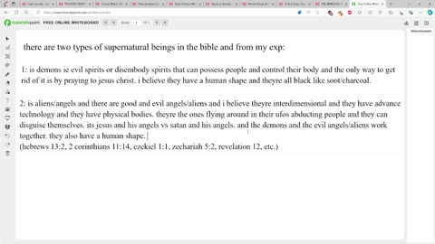 info about demons and angels from personal exp and the bible