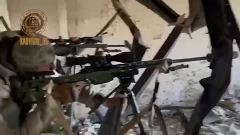 Chechen snipers in Mariupol