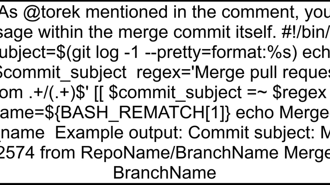 Getting the merge branch name of a merge commit