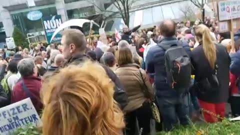 Manifestação ocorrida no dia 16 de Outubro em Ixelles, Bruxelas, na Bélgica