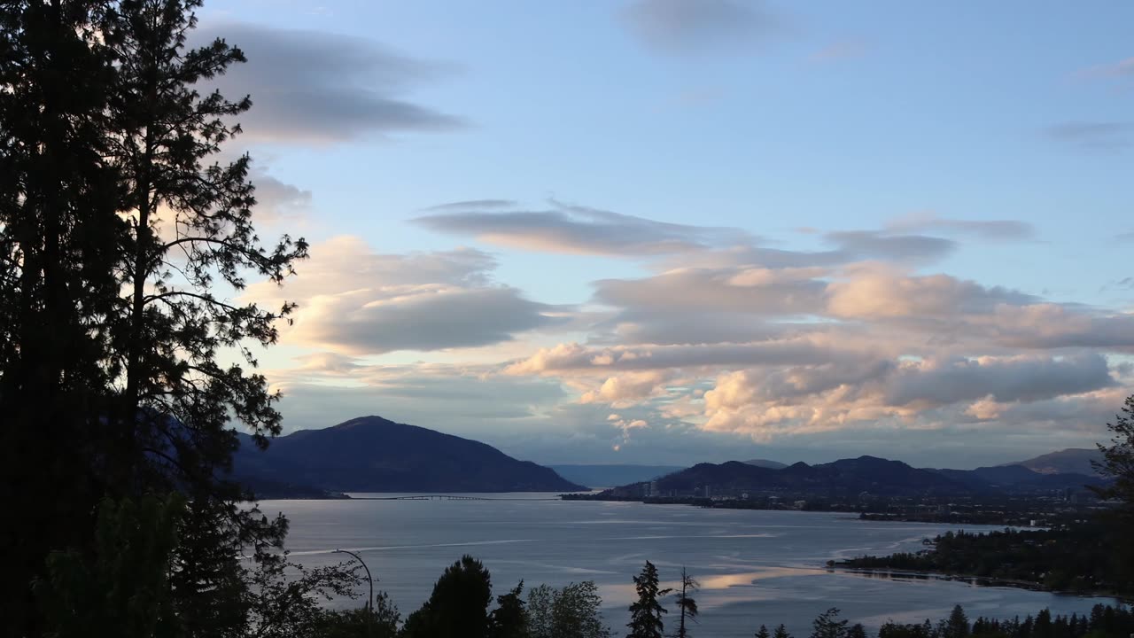 Okanagan Lake Sunset Time Lapse