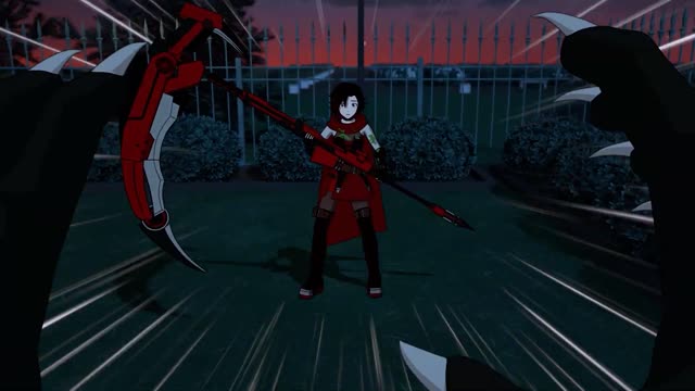 Ruby, Blake & Weiss vs. Grimm Hound | RWBY V8 | (Fight Clip)