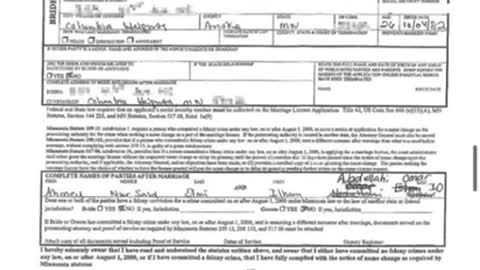 Ihan Omar marriage license to her brother