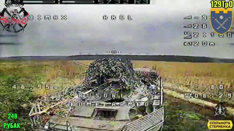 RPG Drone Smashes into Russian Transport Van