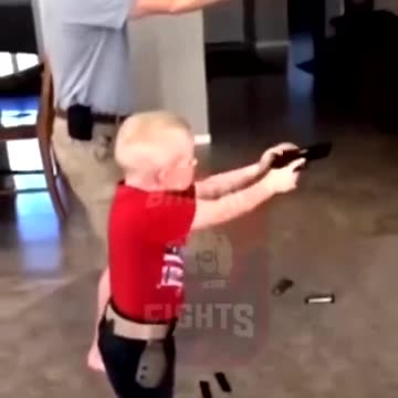 Thoughts? Father teaches young son how to use a fire arm