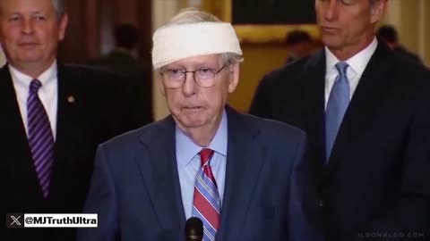 Mitch McConnell got a boo boo on his head and now he’s not talking