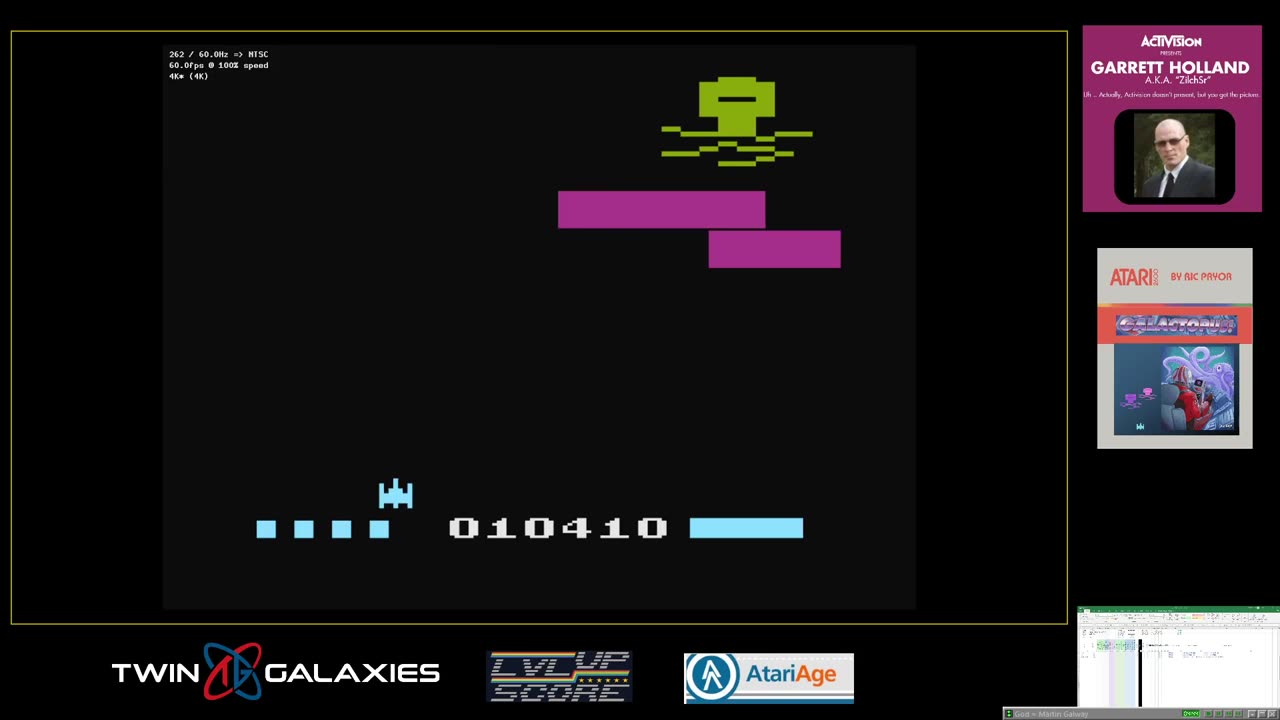 Atari 2600 EMU - Galactopus - Game X B/B - 38,420