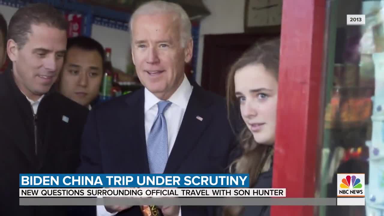 Why did Hunter Biden travel with Joe to China in 2013?