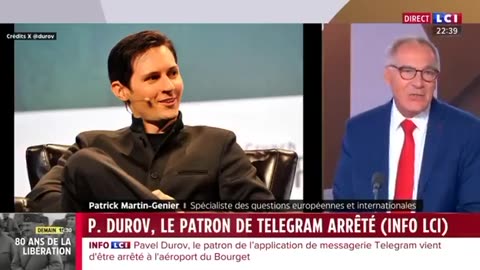 Telegram founder Pavel Durov is arrested in France for allowing free speech..