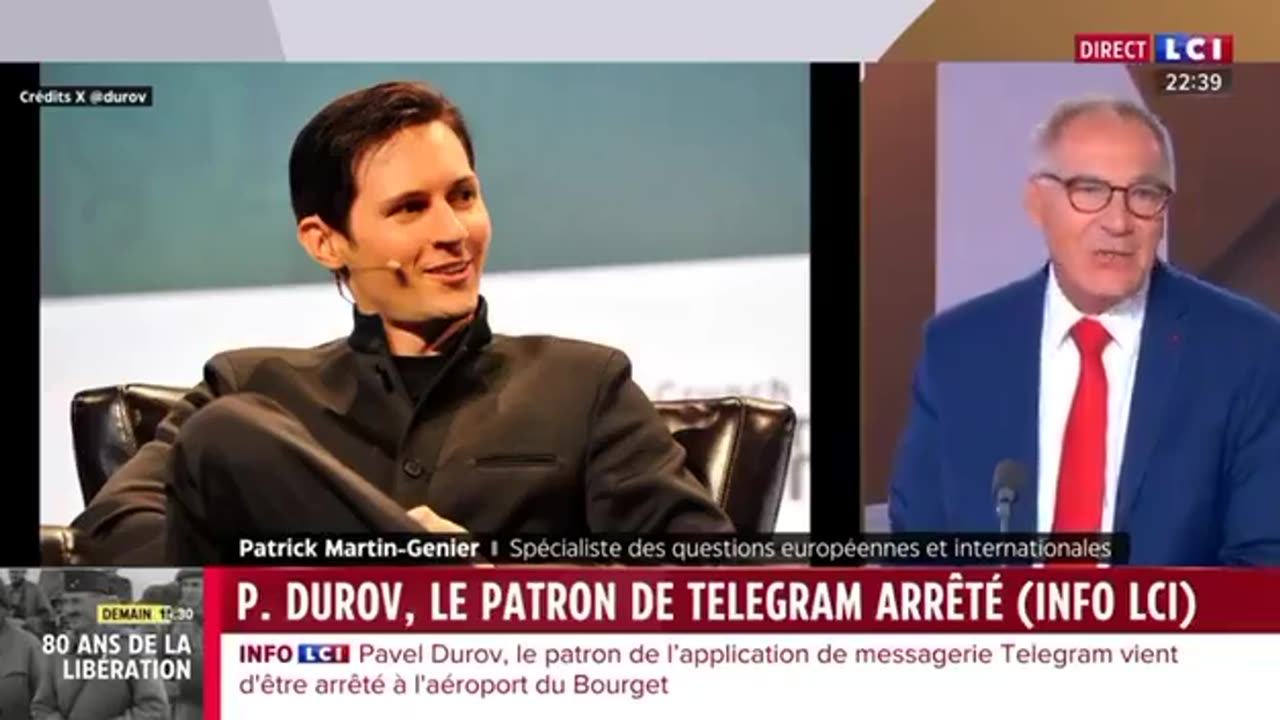 Telegram founder Pavel Durov is arrested in France for allowing free speech..