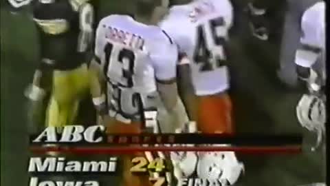 1992 - #1 Miami Hurricanes at #16 Iowa Hawkeyes