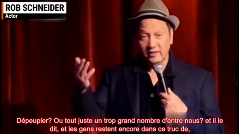 l'acteur étasunien Rob Schneider a balancé le voyou Bill Gates et son projet meurtrier