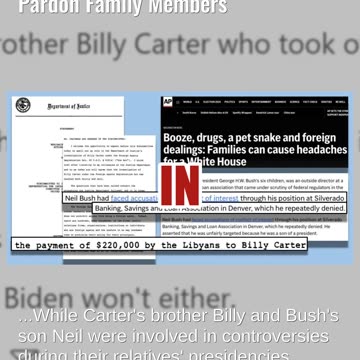 Fact Check: Presidents Jimmy Carter, George H.W. Bush Did NOT Pardon Family Members